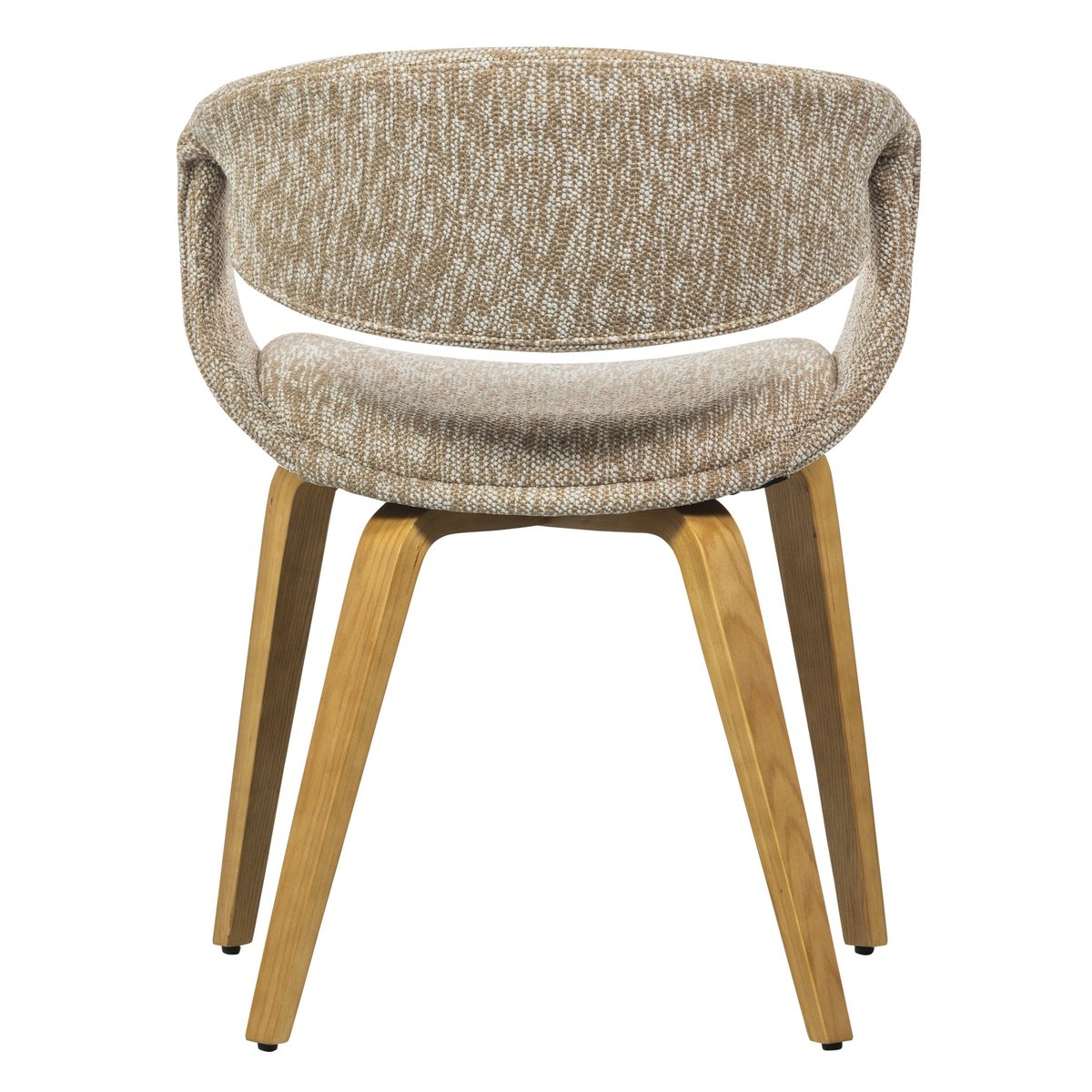 Lot de 2 chaises de table en bois et polyester YOSSI bleu, WOOOD