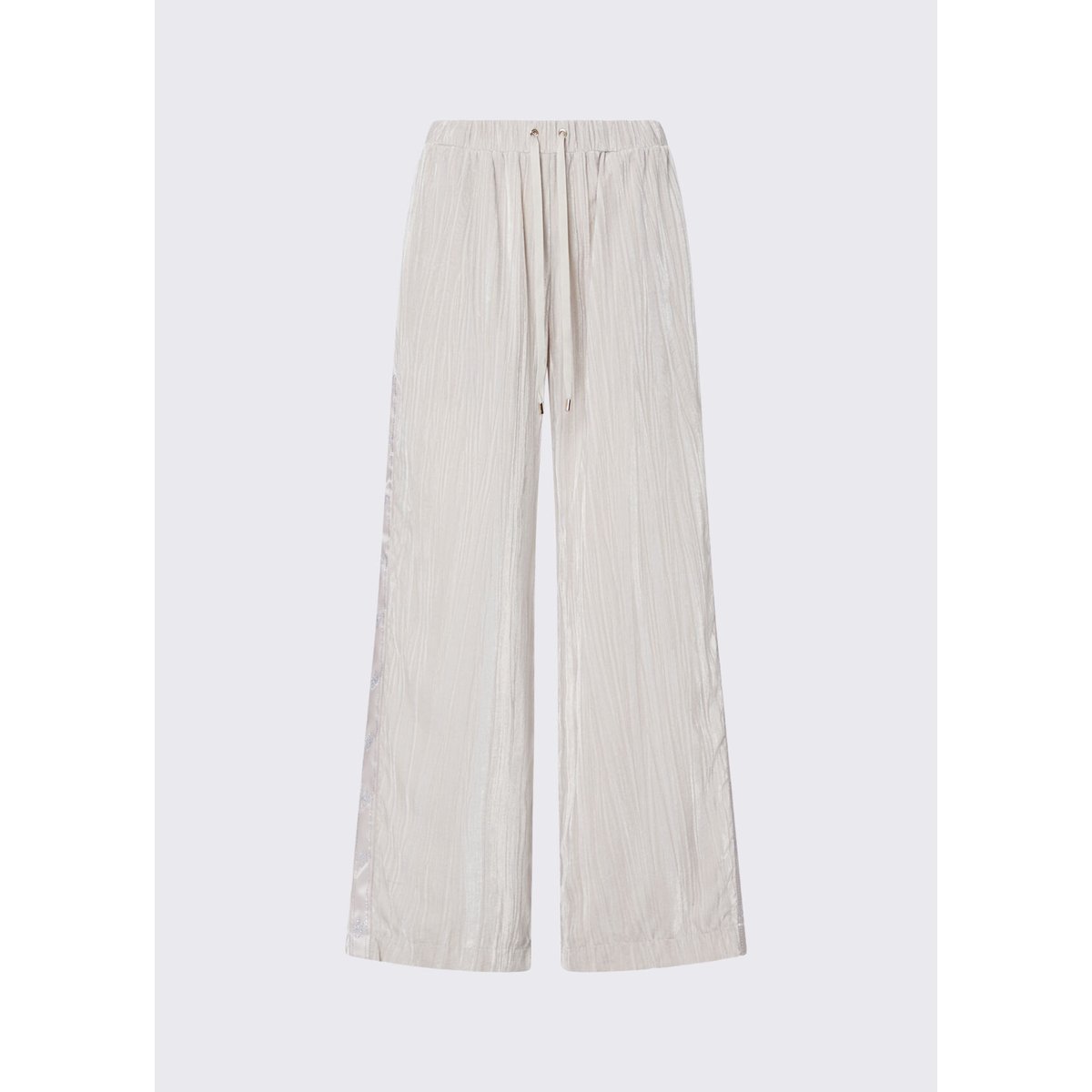 Pantalon en velours crinkle blanc, LIU JO