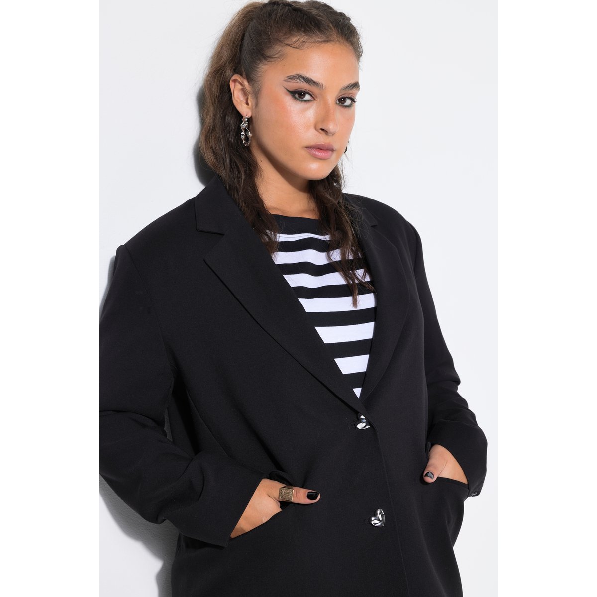 Blazer oversize noir, STUDIO UNTOLD