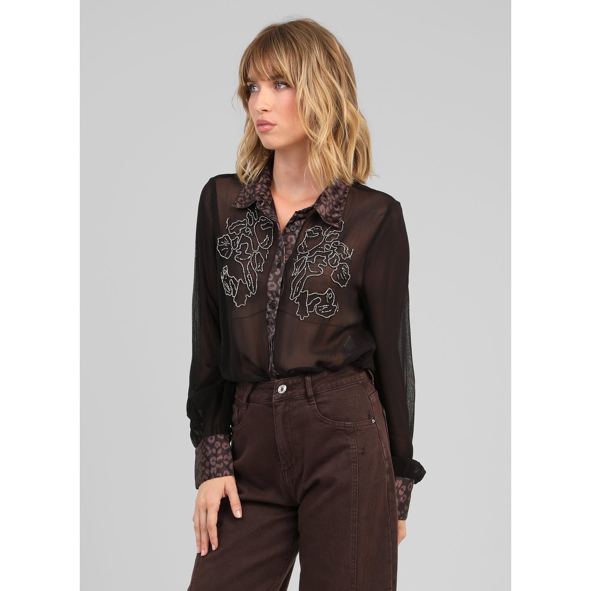 Chemise SALAMBA noir, AN'GE