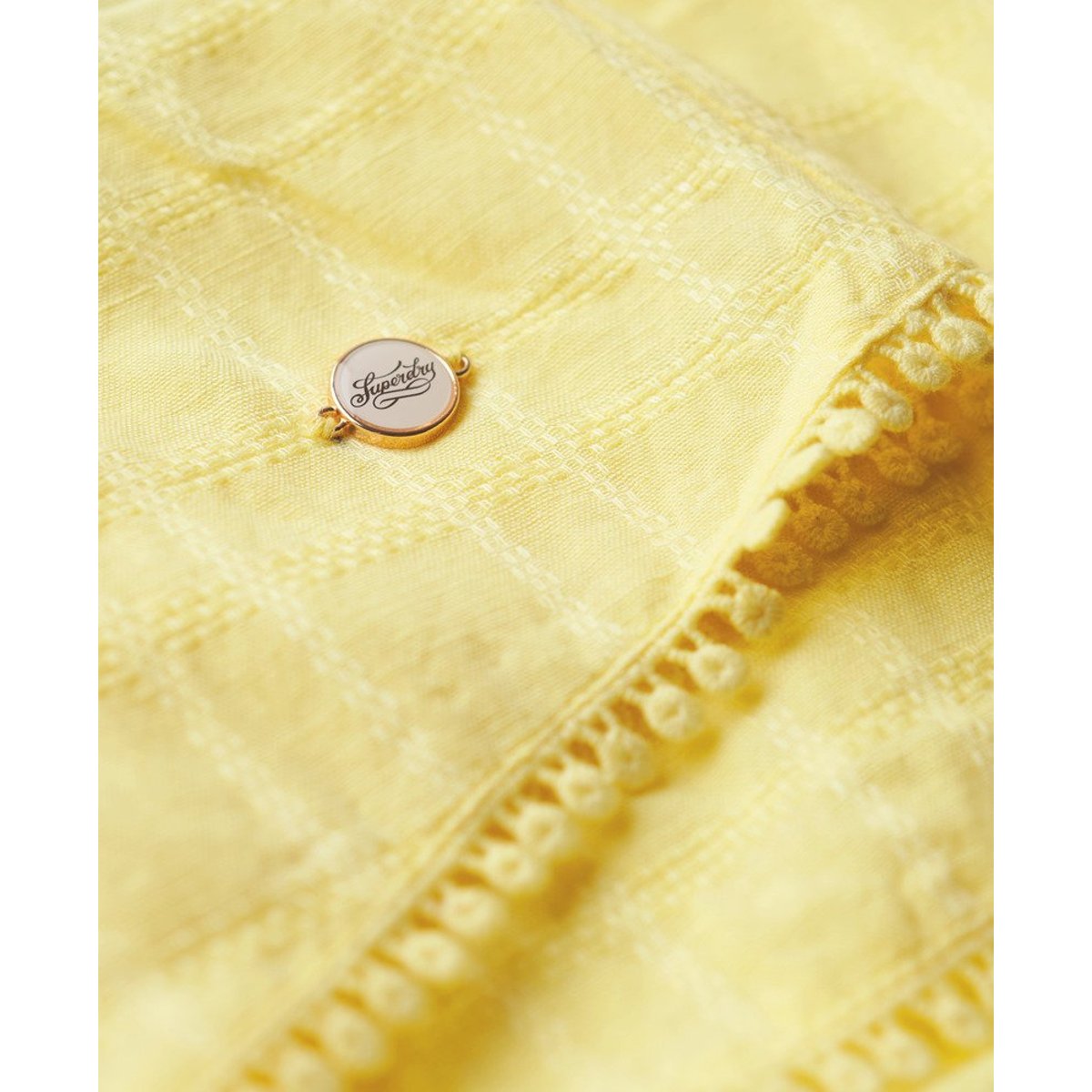 Caraco en dentelle Beach jaune pâle, SUPERDRY