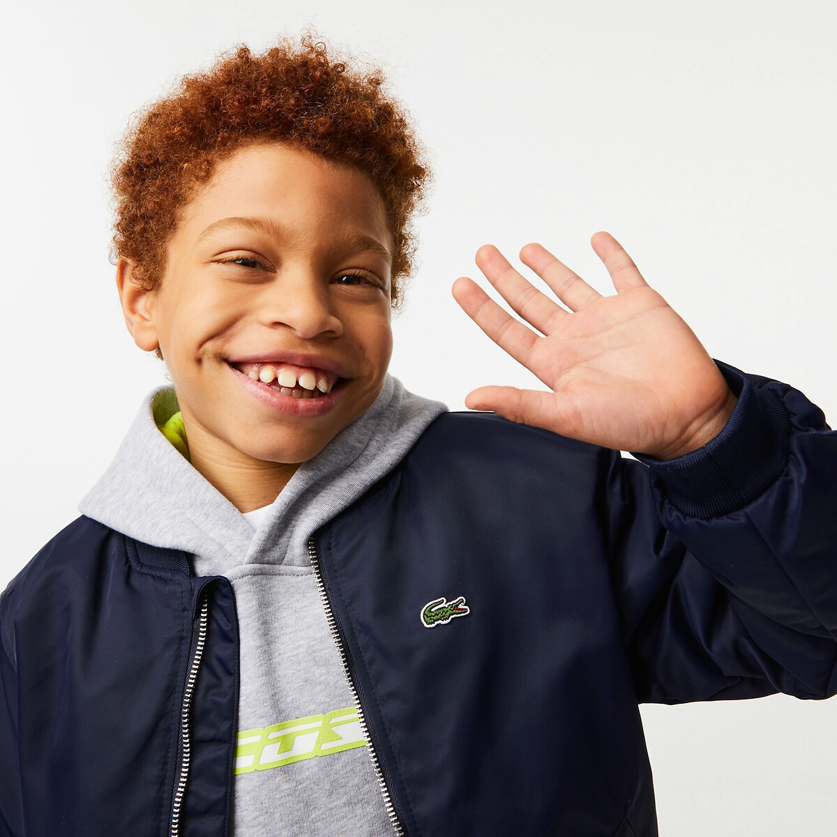 Logo Jacket navy blue, LACOSTE