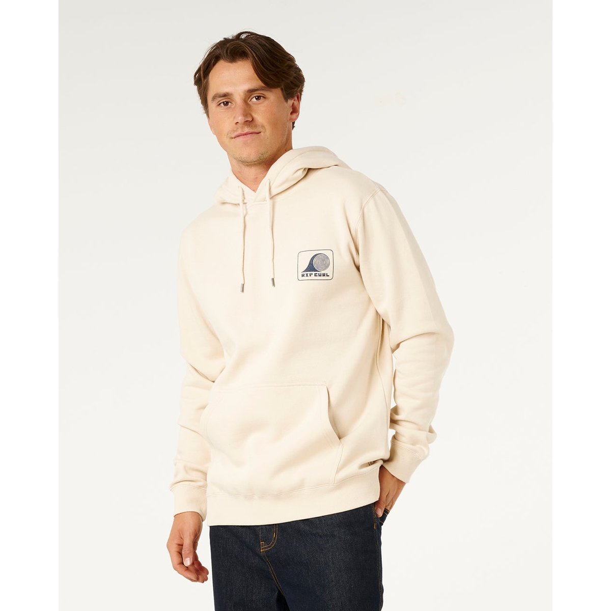 Sweat à capuche Artist of the SEARCH blanc vintage, RIP CURL