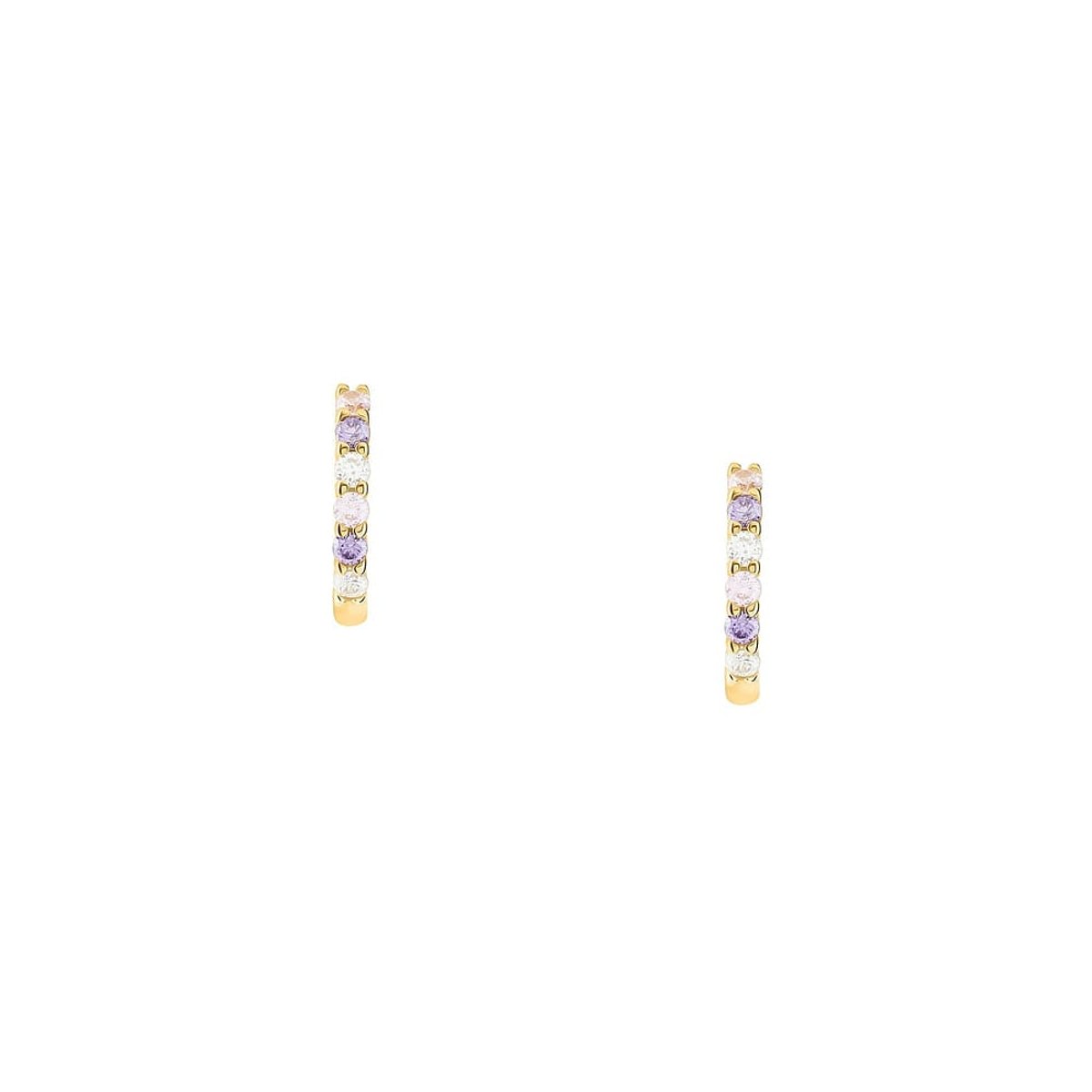 Boucles d'oreilles en Argent/oxyde de zirconium De Zirconium et Oxyde de zirconium or, CLEOR