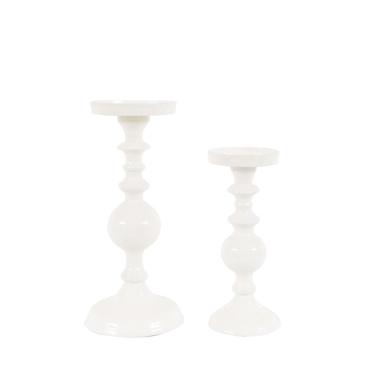 Set Of 2 Arezzo Candlesticks cream, ÉDITÉ