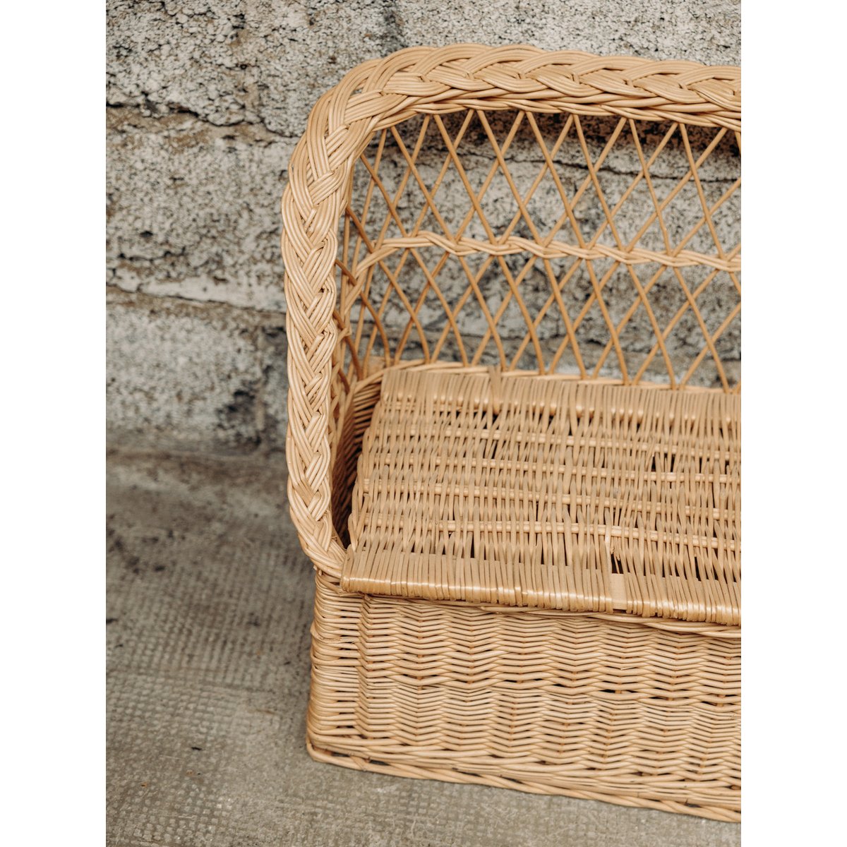 Banc en osier Antoine N°142 - Bon état bois, DEBONGOUT