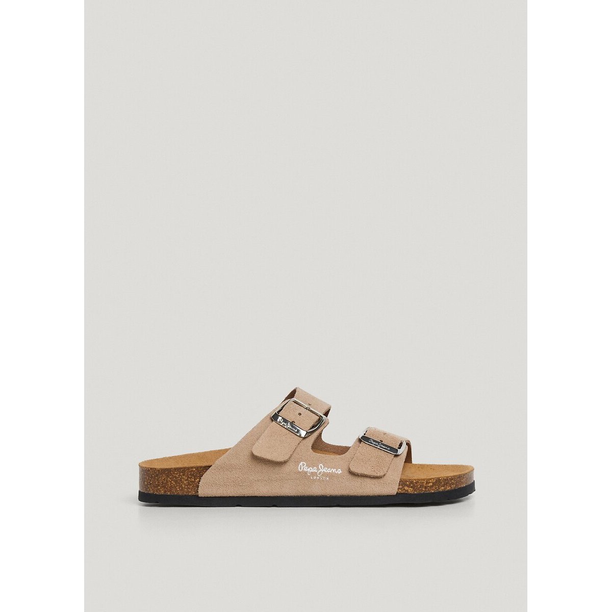 Mules doubles brides Oban Suede beige, PEPE JEANS