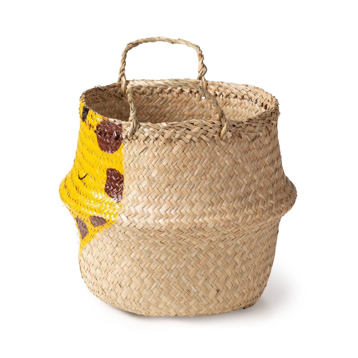 COMPACTOR - Panier de rangement  BELLY avec poignées - 30 x 30 x H.28 CM - Beige naturel, COMPACTOR