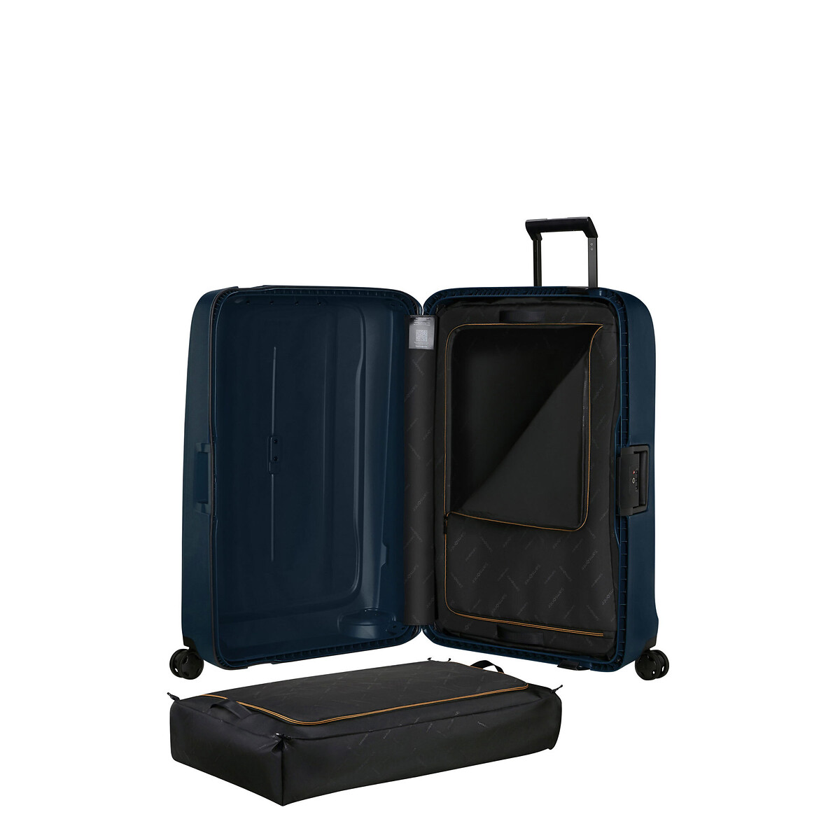 Mala de Viagem Extra Grande Essens, 81cm 4 Rodas 140L, Samsonite azul, SAMSONITE