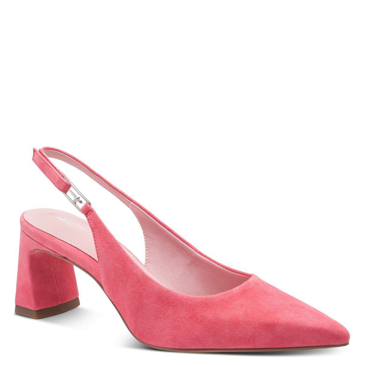 escarpin en cuir rouge foncé, TAMARIS