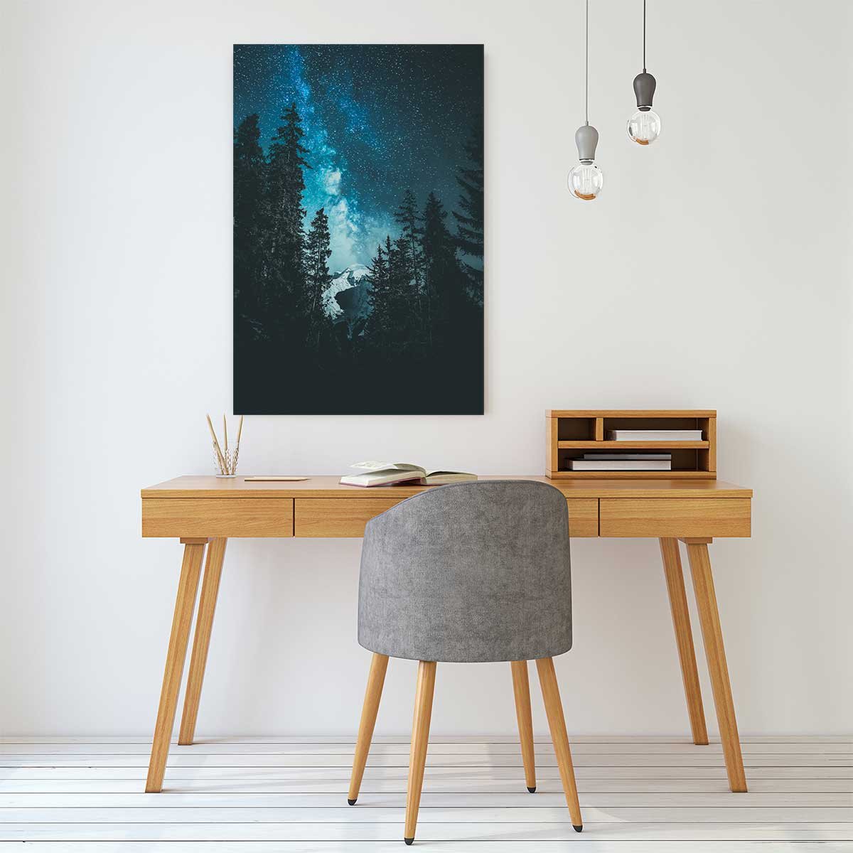 Tableau voie lactée alpine tableau alu dibond, HEXOA