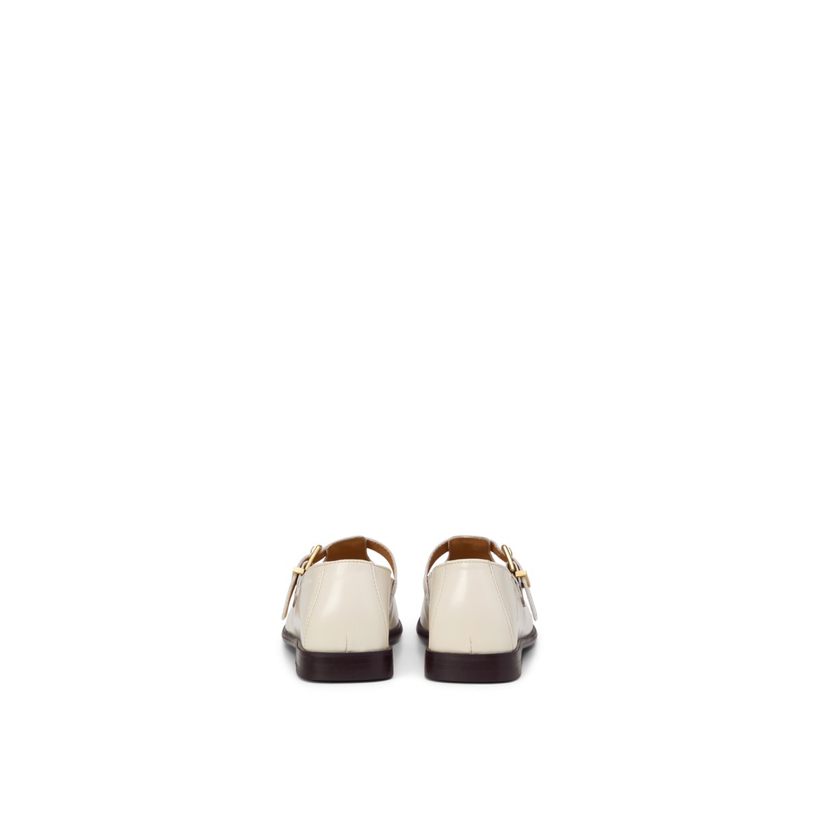 Mary-Jane Loafer Modèle Fiona en cuir de vache brillant beige, MARC O'POLO