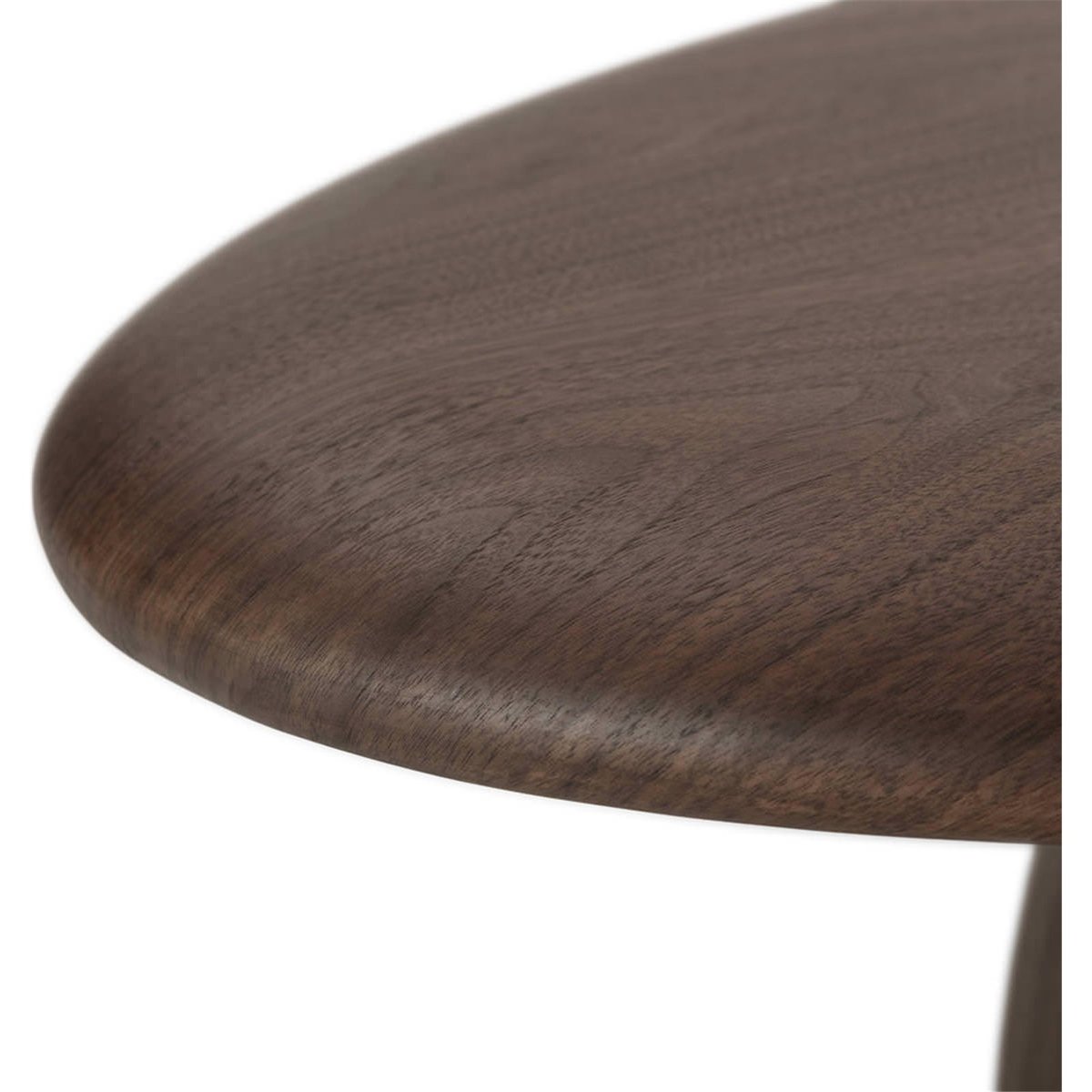 Table basse ovale en noyer massif noyer, RECOLLECTION