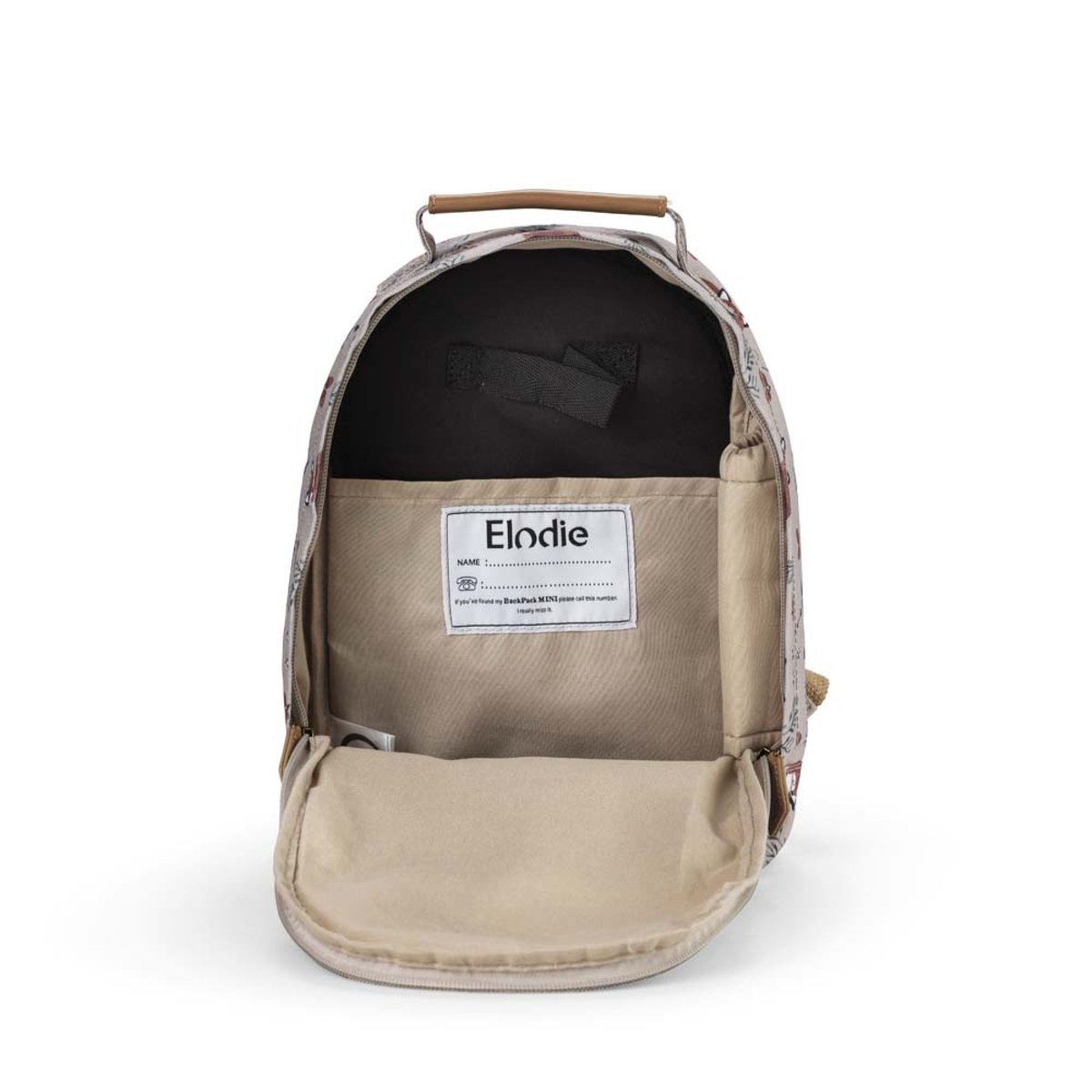 Sac à dos Nordic Woodland marron, vert, beige, ELODIE DETAILS