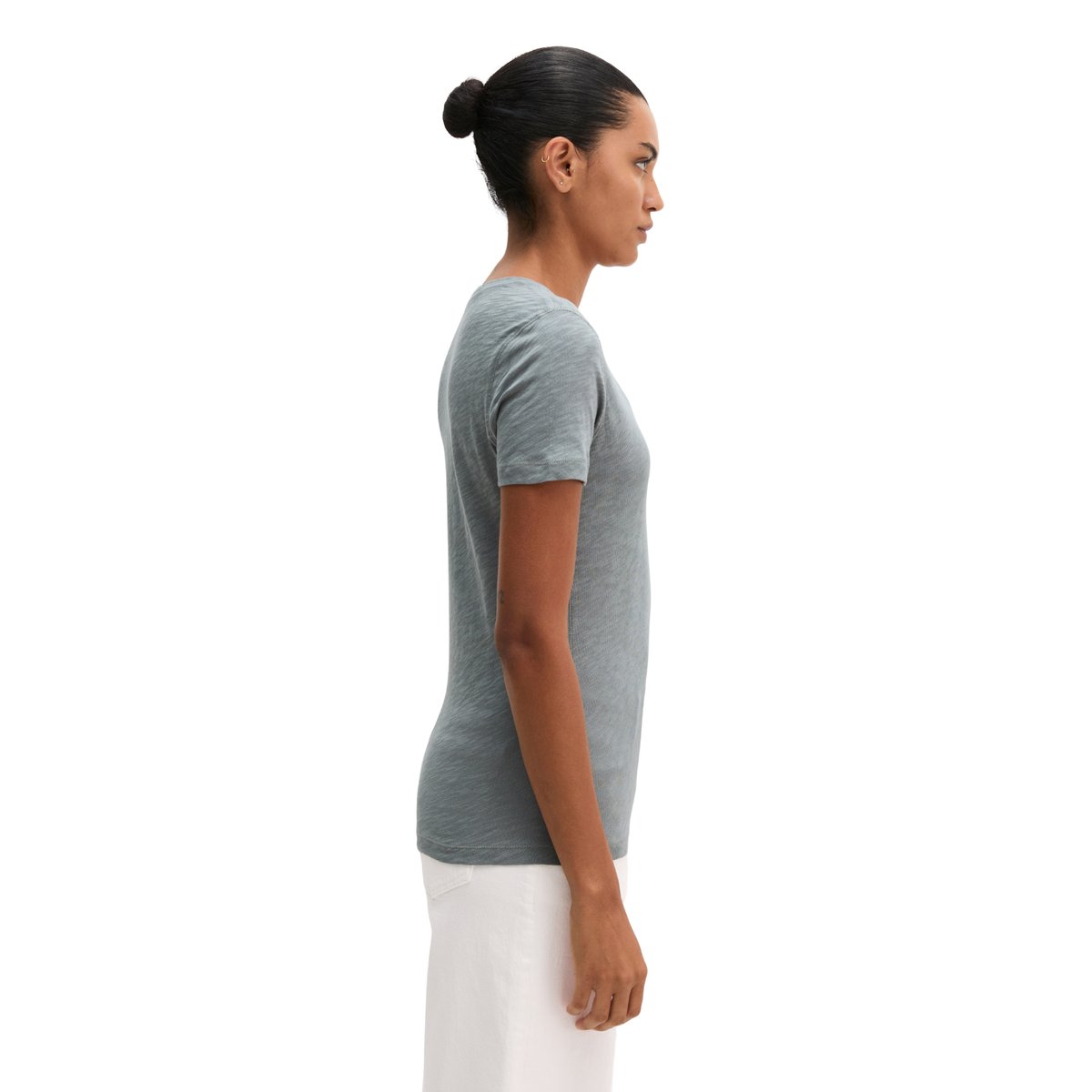 T-shirt DfC loose en jersey slub gris, MARC O'POLO