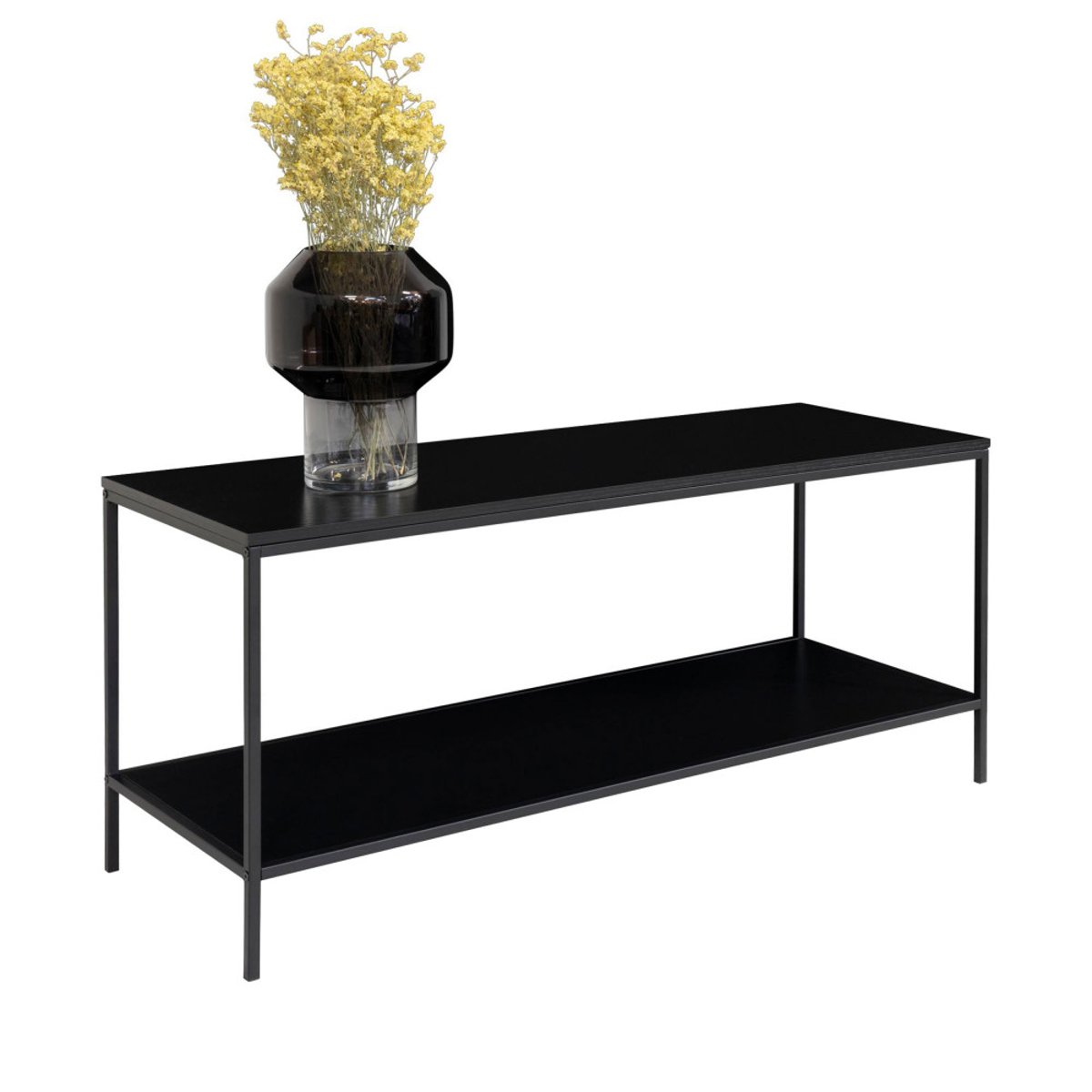 Meuble TV en bois et métal L100cm- VITA noir, HOUSE NORDIC