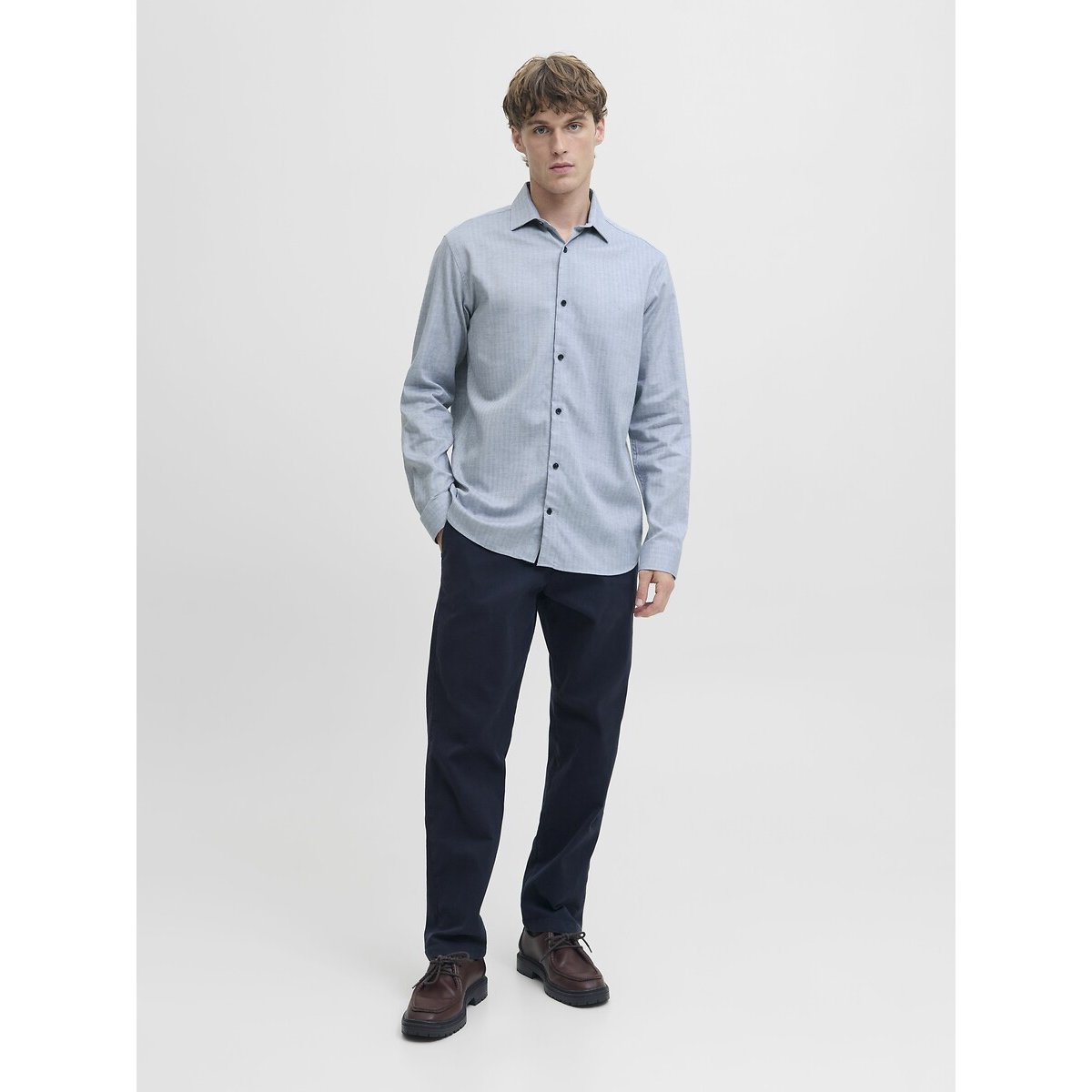 Camicia regular fit blu, JACK & JONES