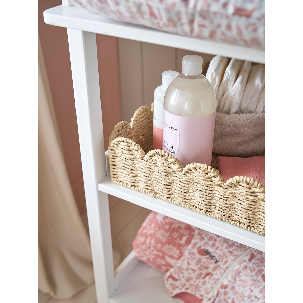 Panier de rangement pour table à langer en corde de papier FESTON beige, VERTBAUDET