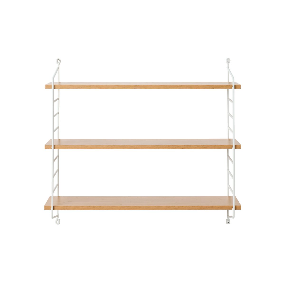 Etagère murale filaire en métal, étagère effet bois blanc, VERTBAUDET