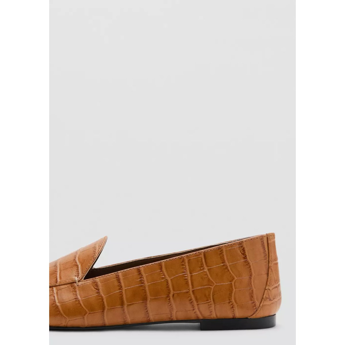 Mocassins cuir cognac, MANGO