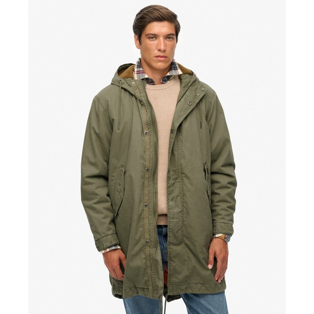 Parka militaire vert olive shooting, SUPERDRY