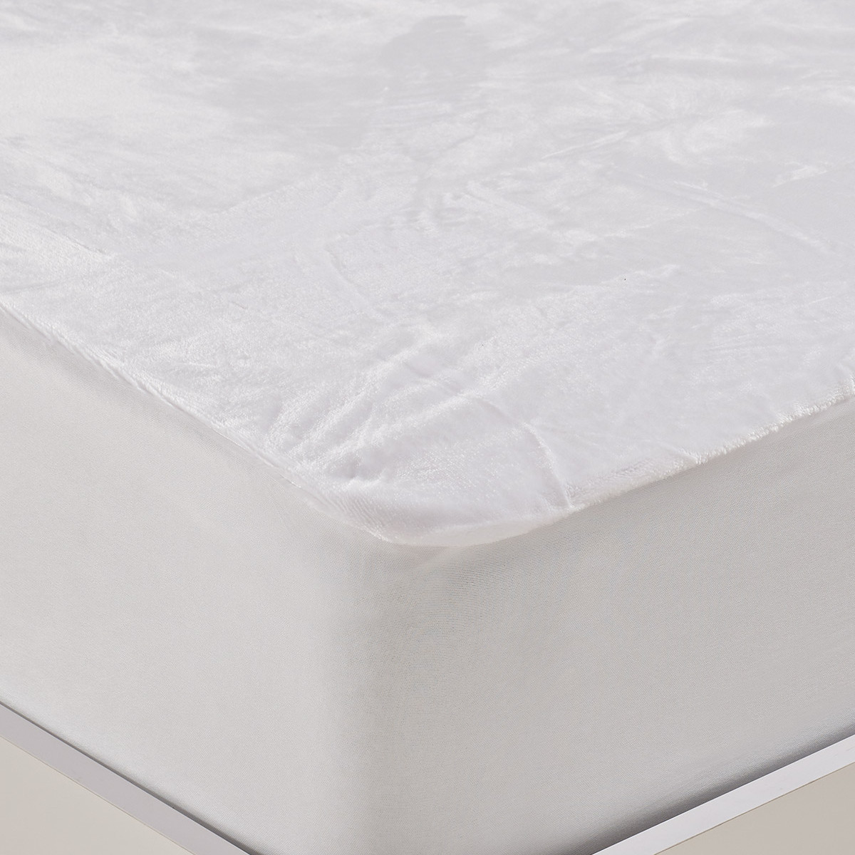 Lot de 2 protège-matelas imperméables microfibre 270 g/m² MICRO SENSAFE blanc, SENSEI MAISON