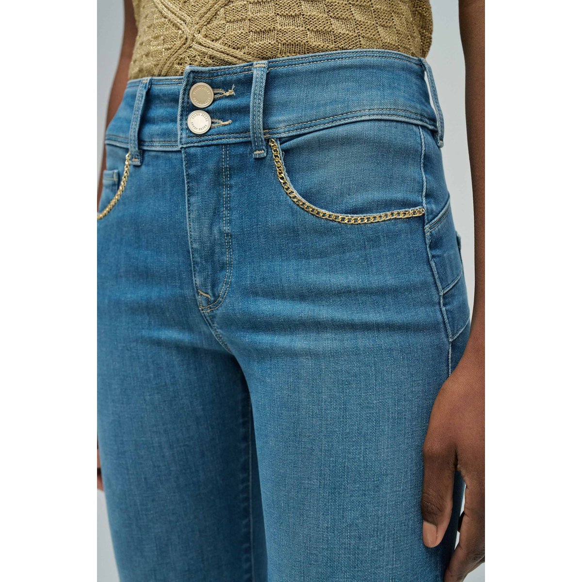 JEAN SECRET PUSH IN STRAIGHT bleu vintage, SALSA JEANS