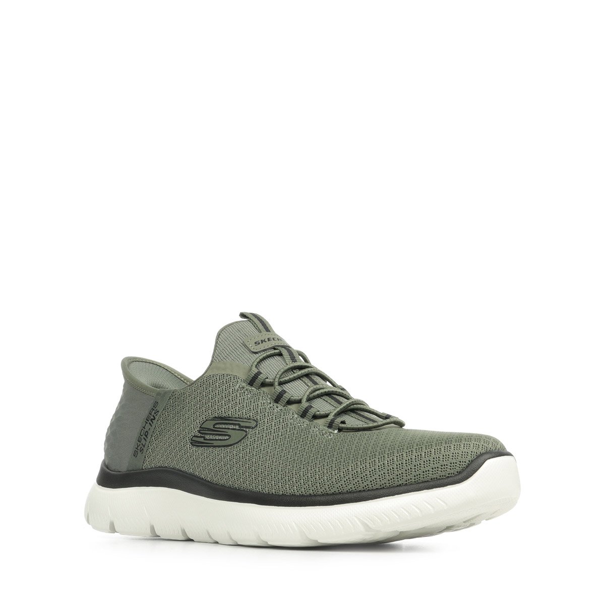 Baskets Summits High Range Slip Ins olive black, SKECHERS