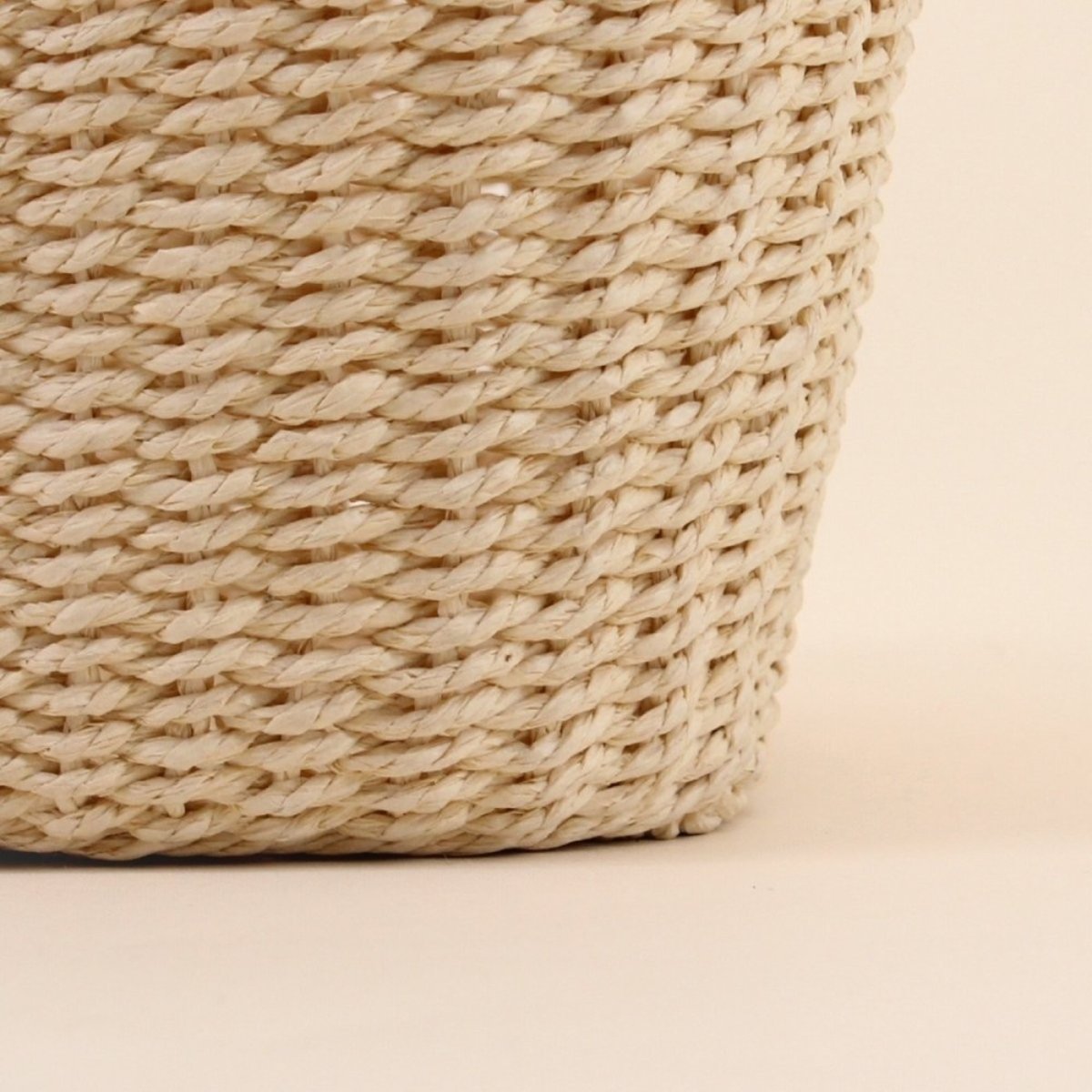 Panier en corde forme trèfle 25x18cm naturel, ORNAMI