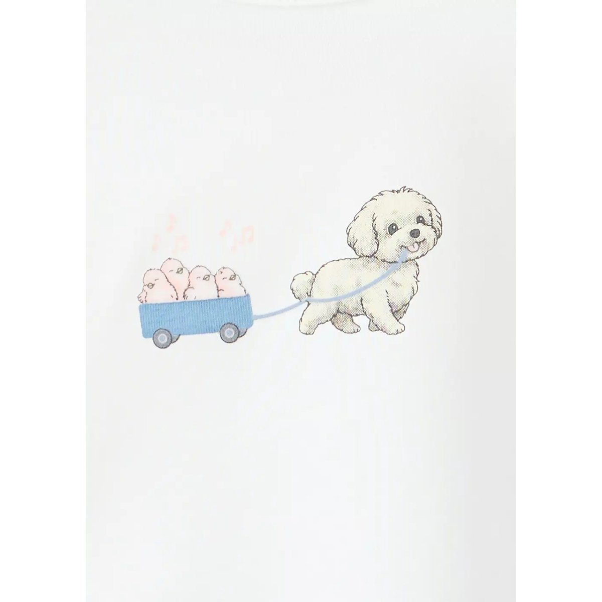 T-shirt coton détail imprimé blanc cassé, MANGO BABY