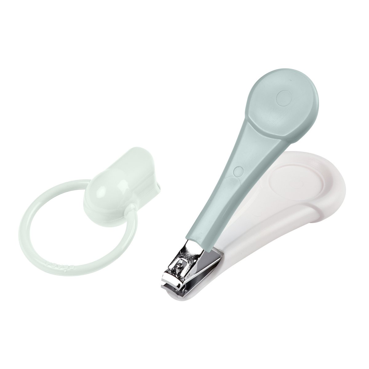 Coupe ongle pour bébé avec bout rond vert bleu, BEABA
