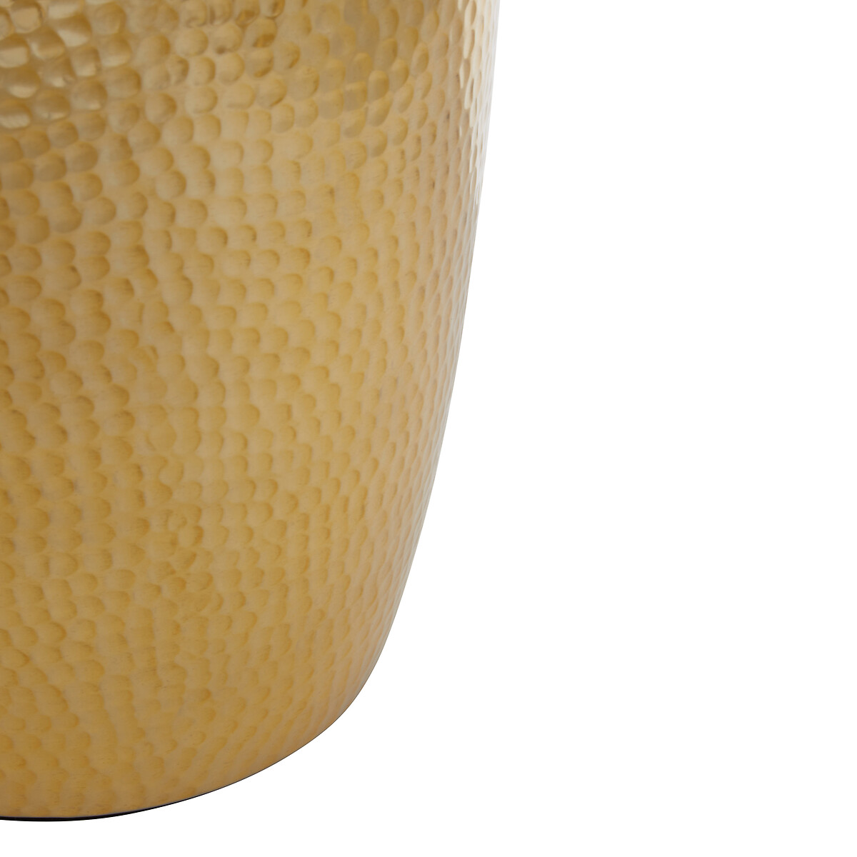 Hammered Effect Waste Bin gold-coloured, FIFTY FIVE SOUTH