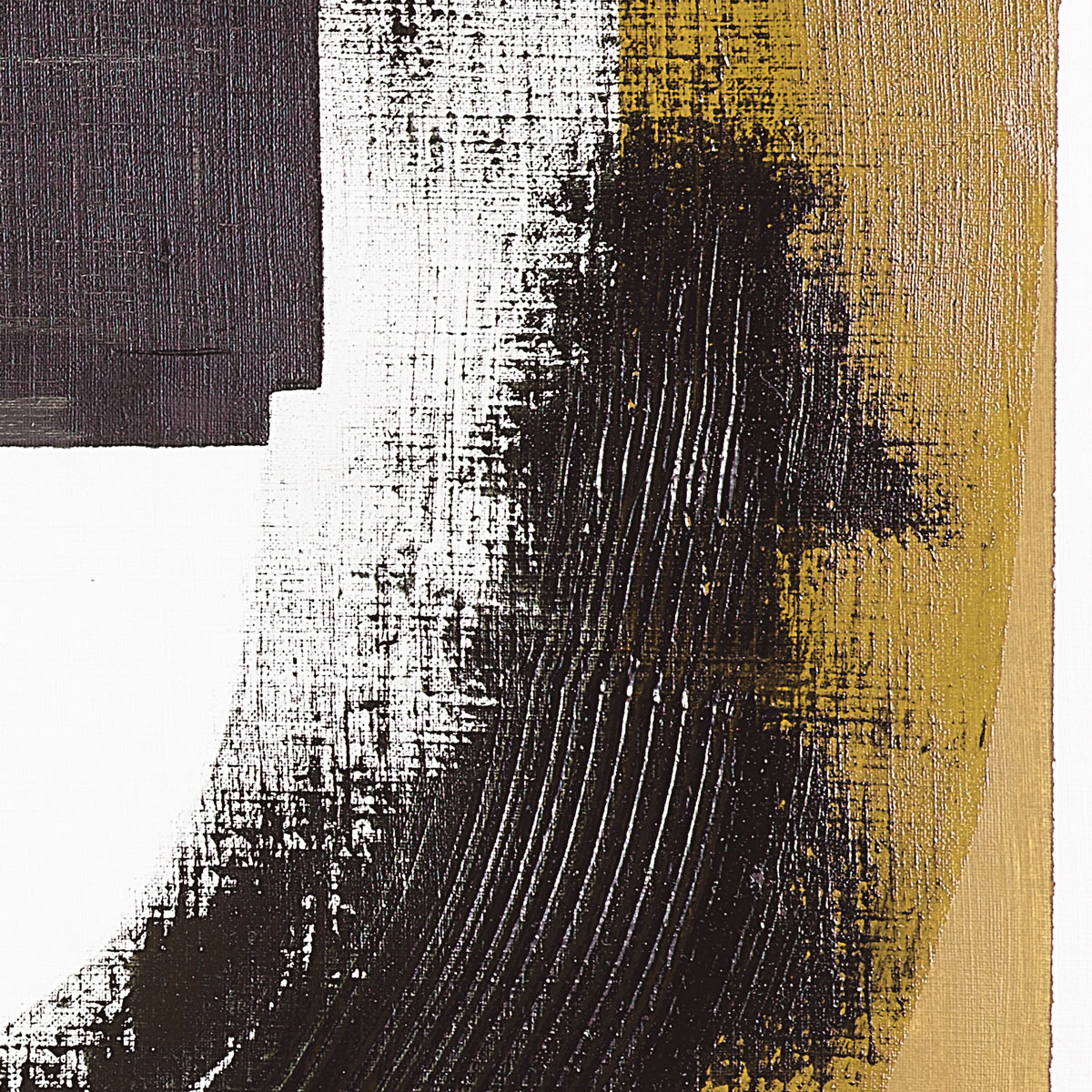 Tableau archit jaune en toile imprimée, 150x90 cm jaune, ACTE DECO