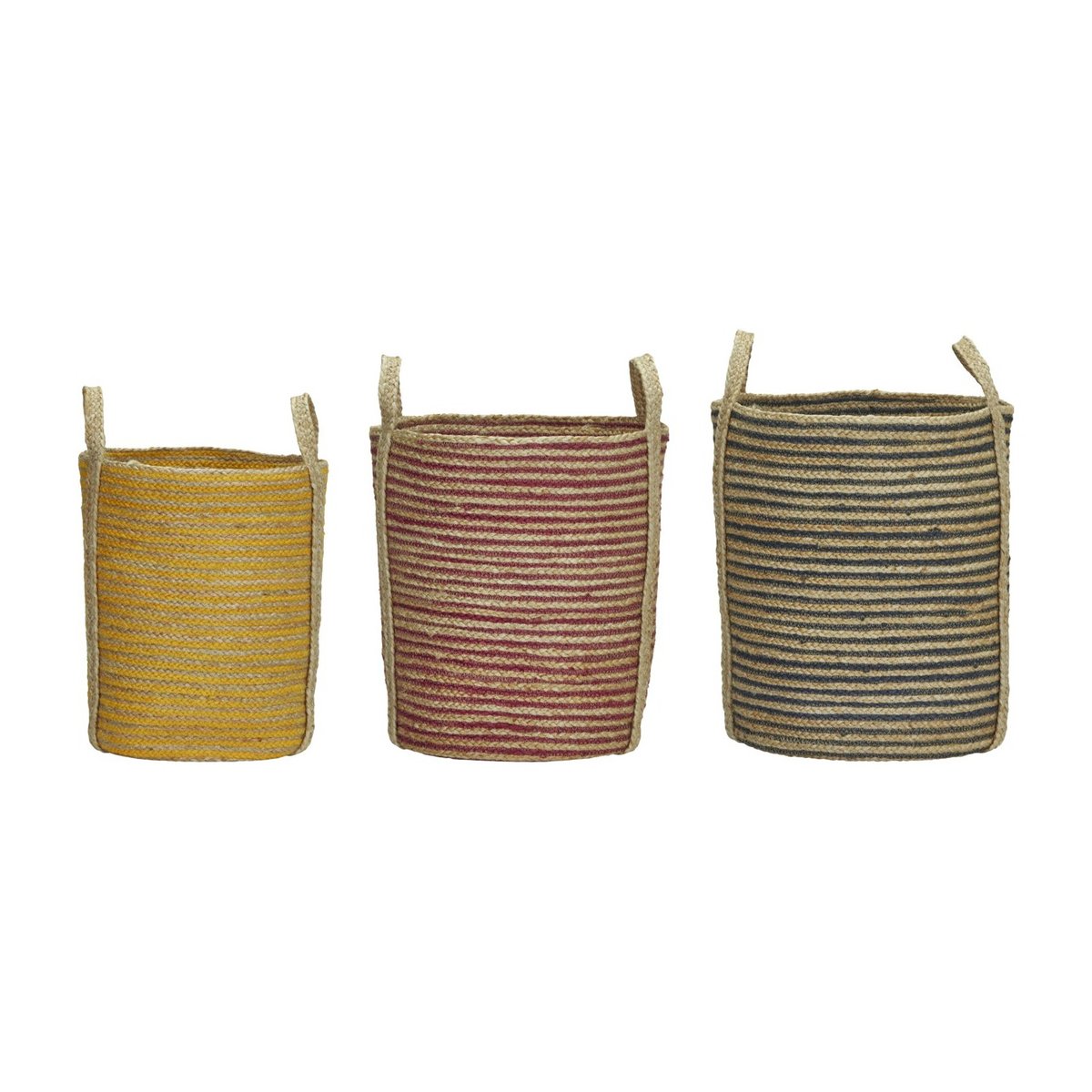 Paniers de rangement Dungi lot de 3 multicolore, HOUSE DOCTOR