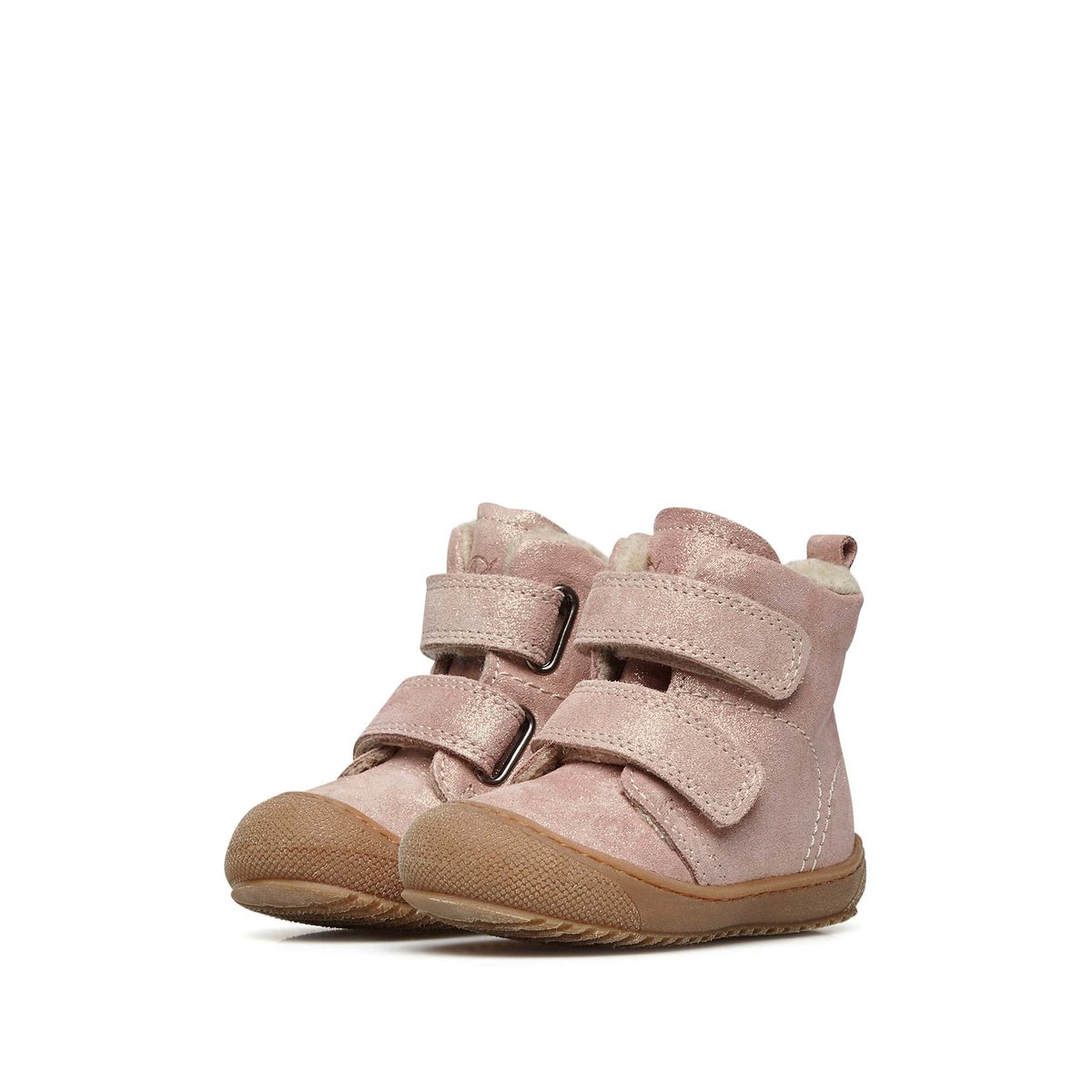 Bottines En Cuir Nappa Doublé Bubble Vl rose, NATURINO
