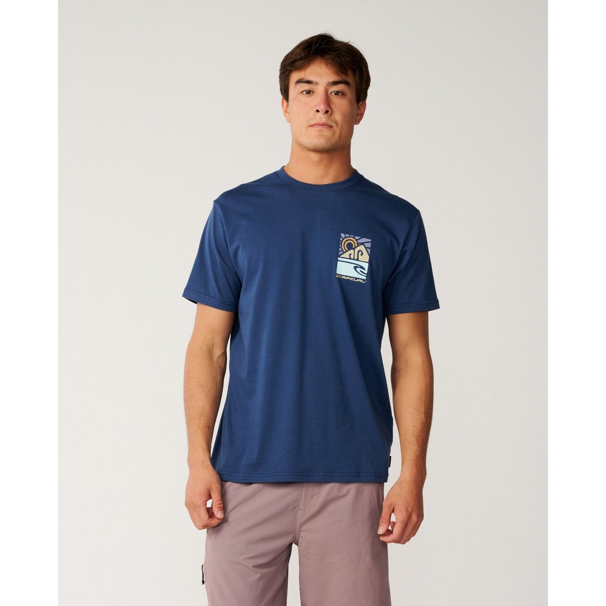 T-shirt relax SEARCH SERIES VAPORCOOL Totem light navy, RIP CURL
