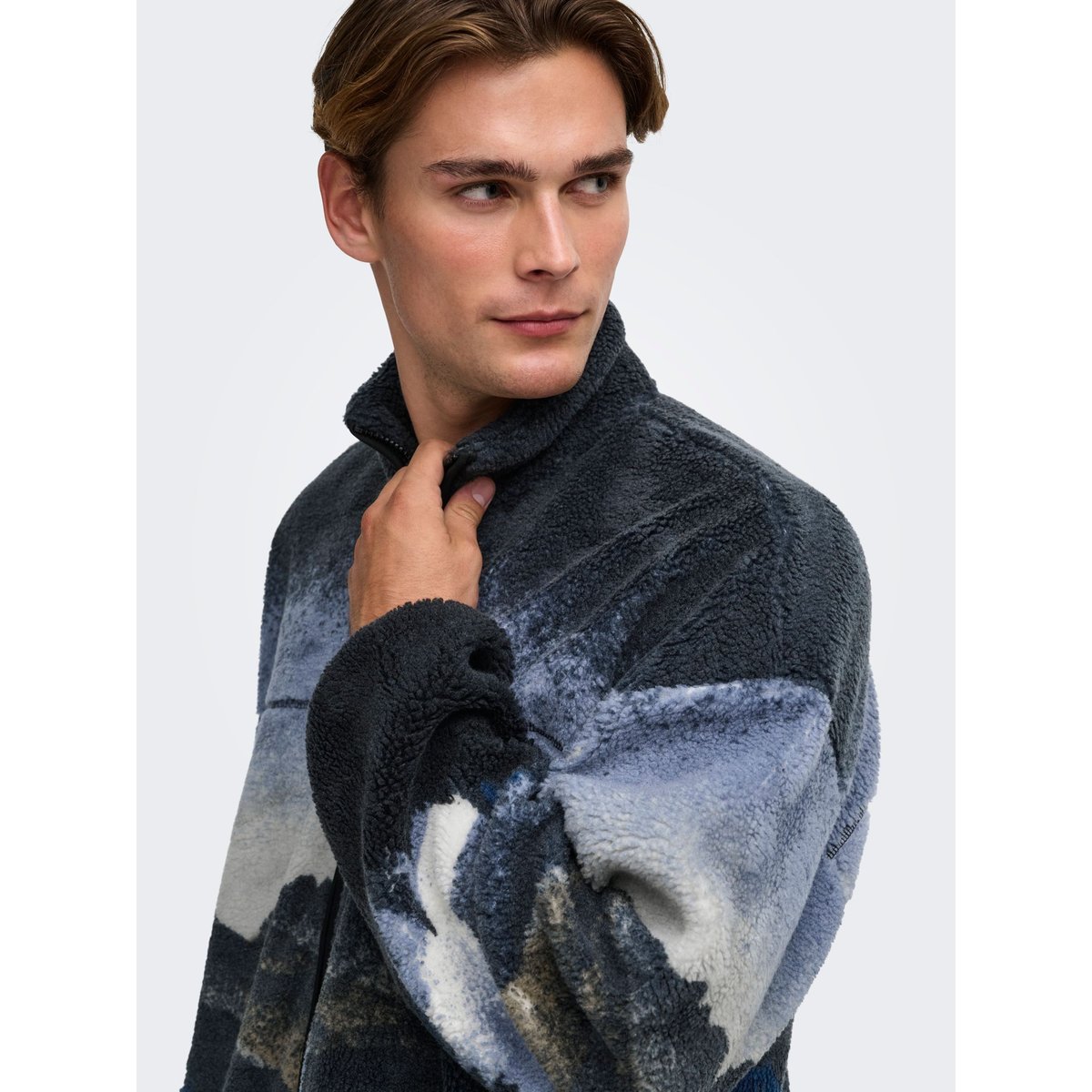 Sweat-Shirt En Polaire dark navy, ONLY & SONS