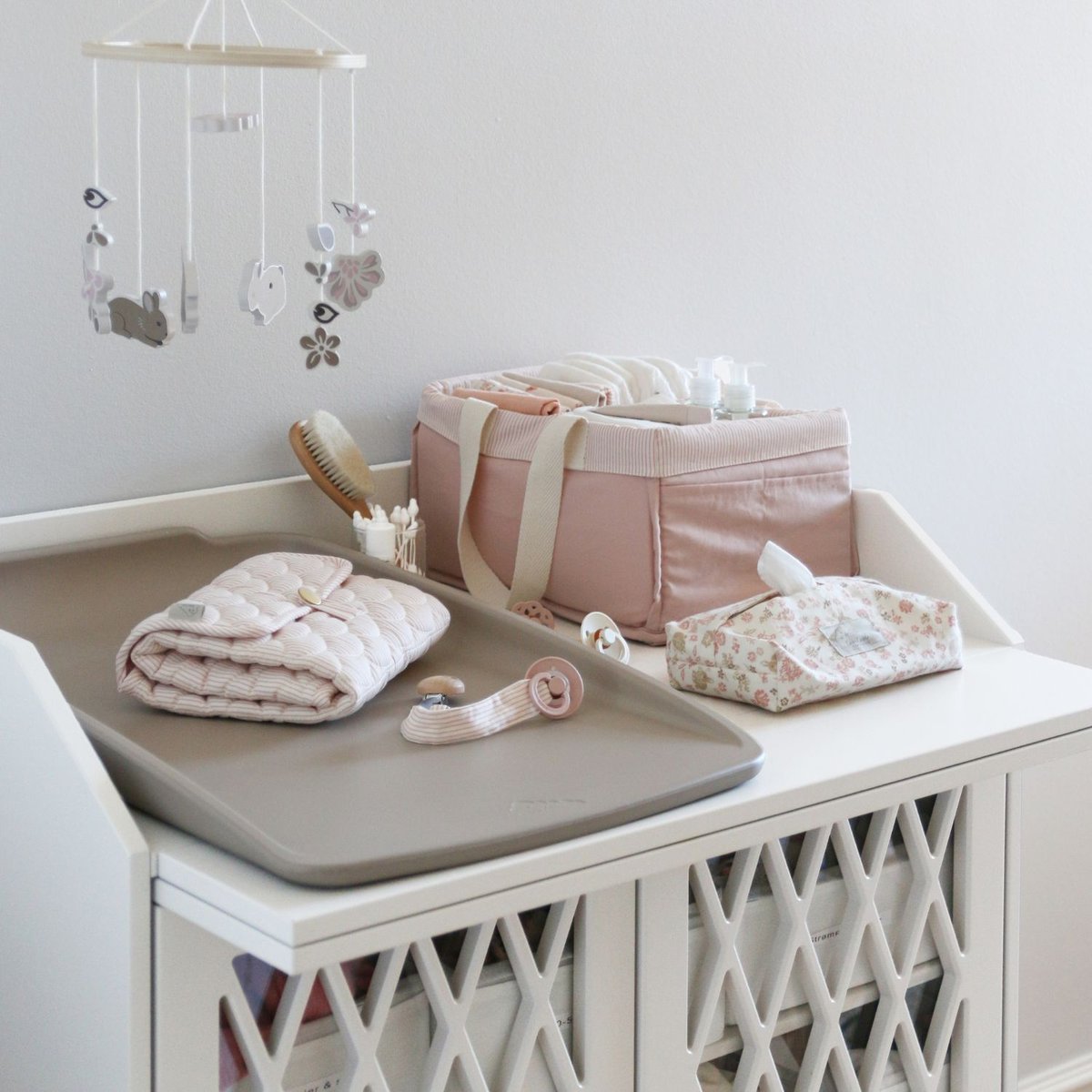 Tapis à langer bébé rose, CAM CAM