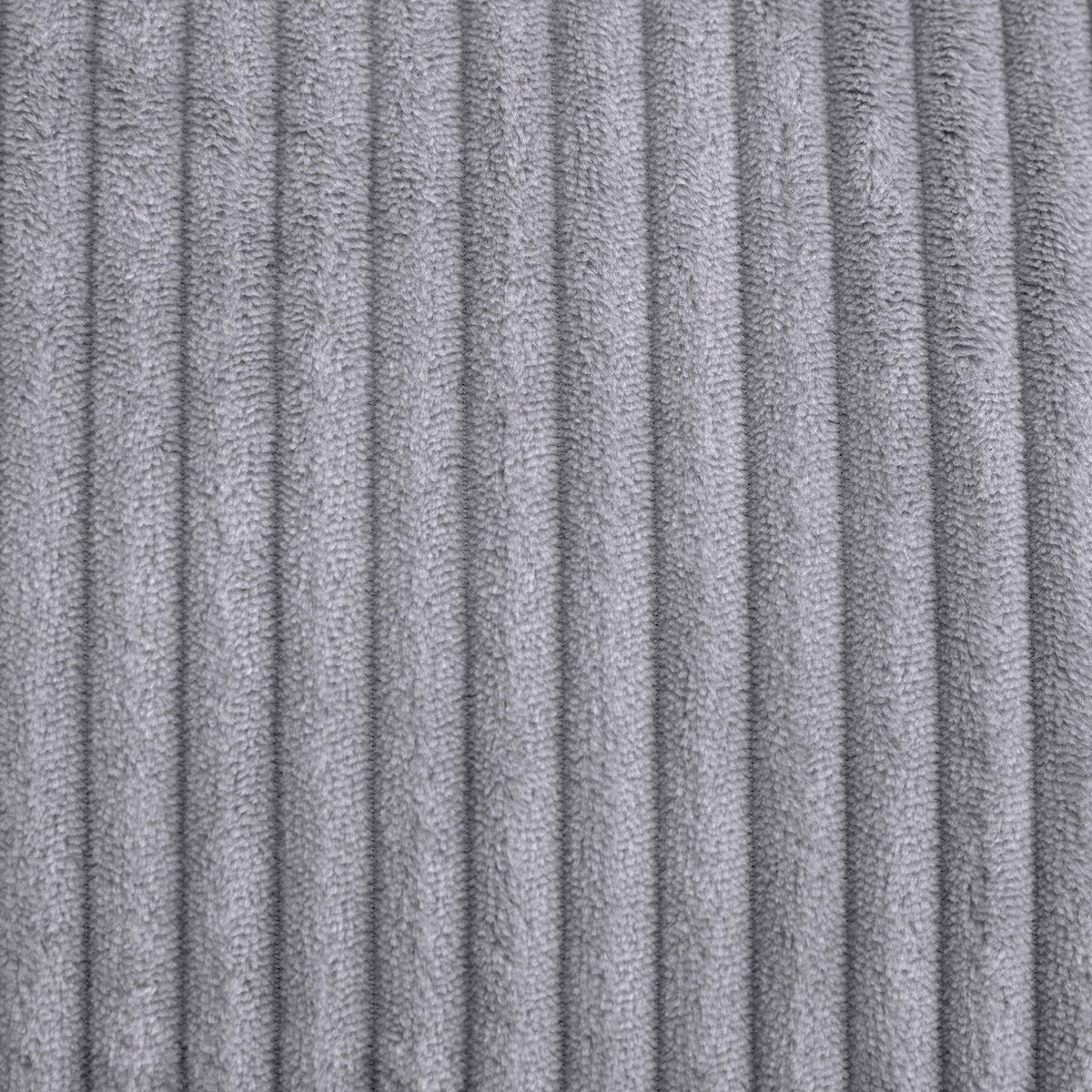 Pouf fauteuil modulaire en velours côtelé Oeko-Tex® - ZEN gris, ICON
