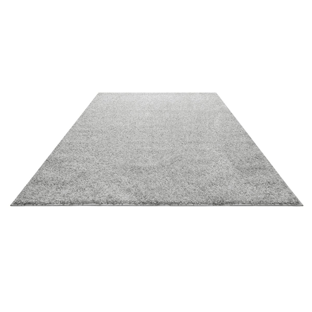 Tapis doux à poils aspect laine bouclettes , GRETA gris clair, WECON HOME