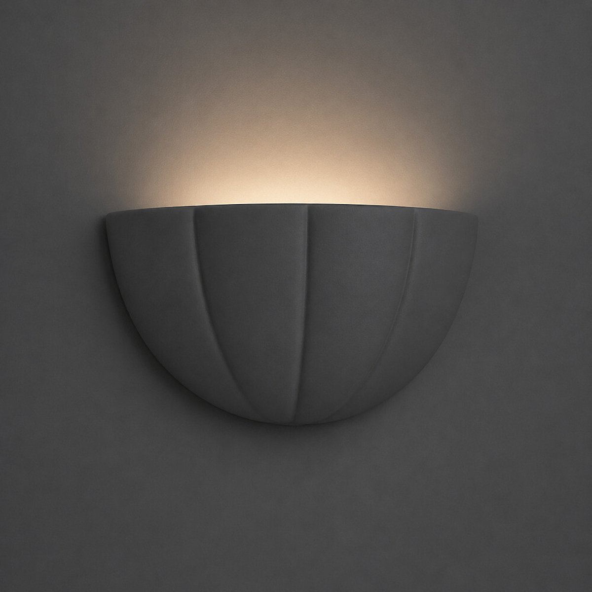 Leo Scallop Flush Wall Light navy blue, SO'HOME