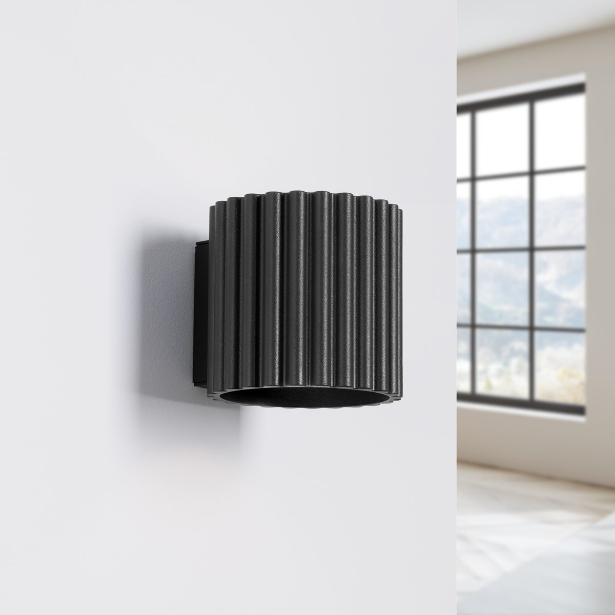Applique Aluminium Noir G9 1 Aura noir, EDEN