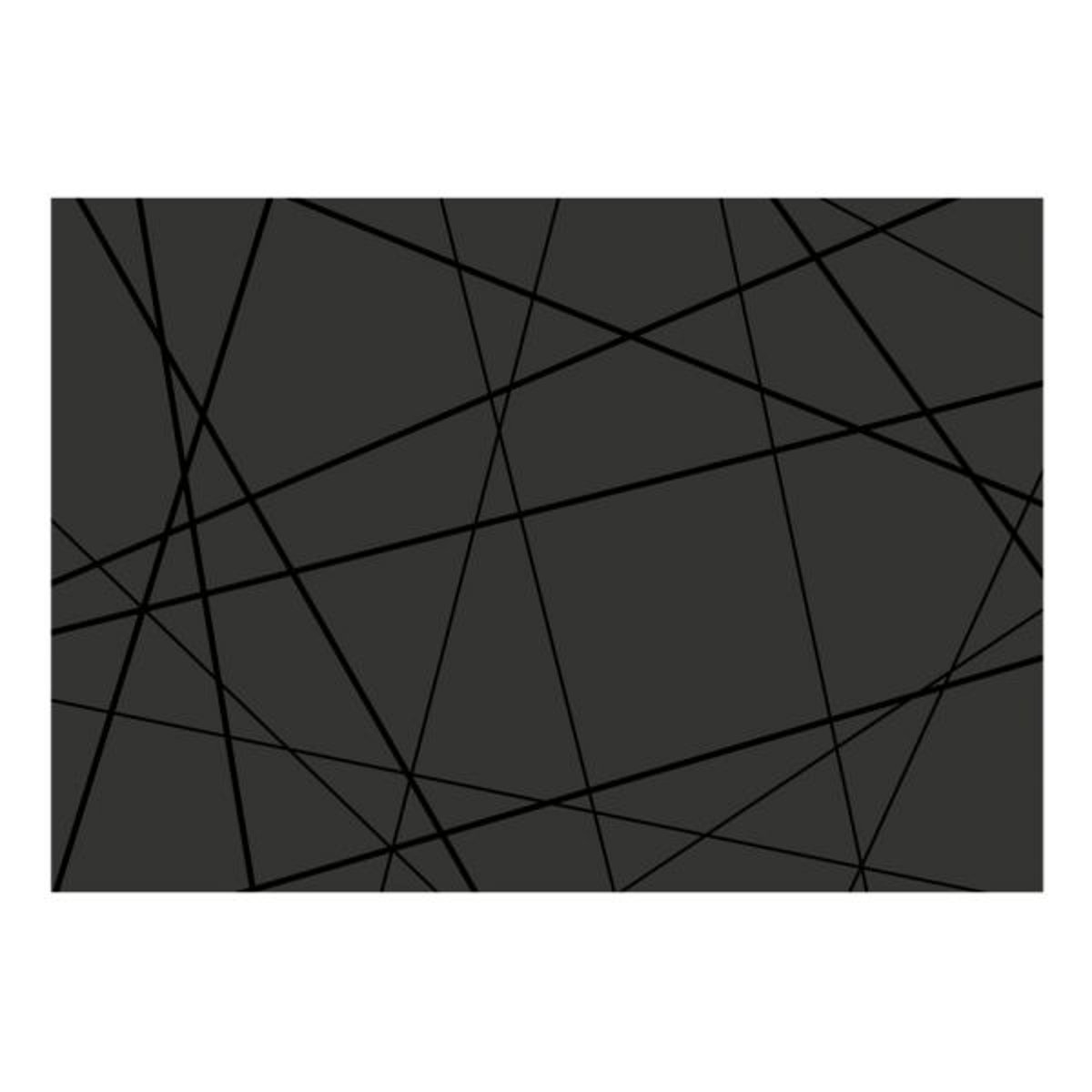 Papier peint intissé panoramique Dark Intersection noir, EDEN
