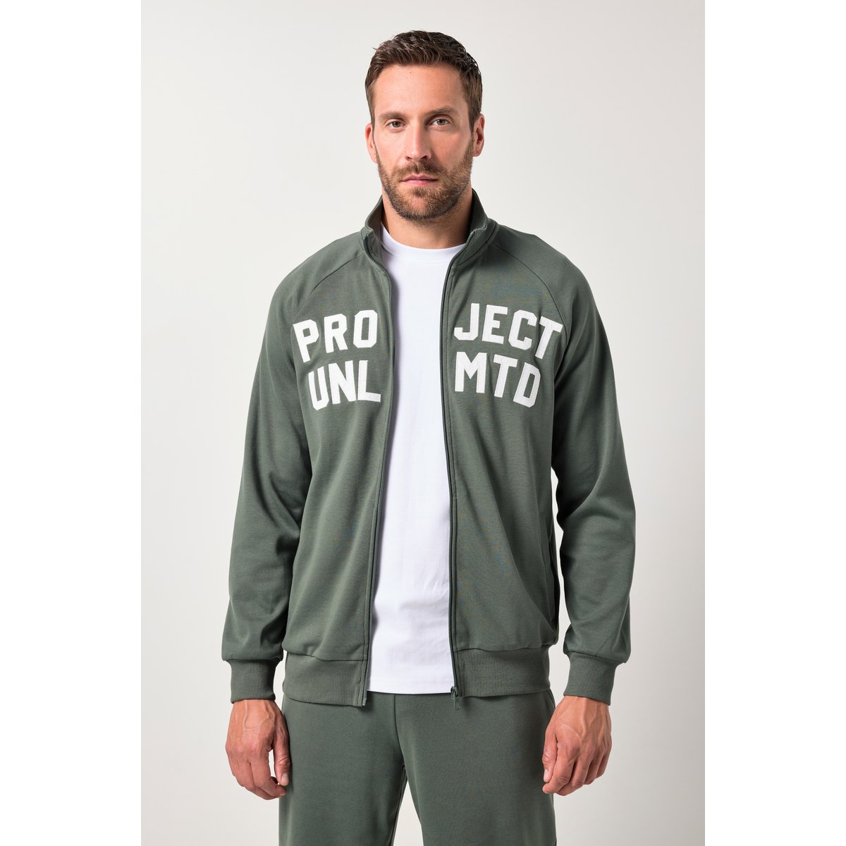 Veste de survêtement spéciale Fitness vert nuageux, JP1880