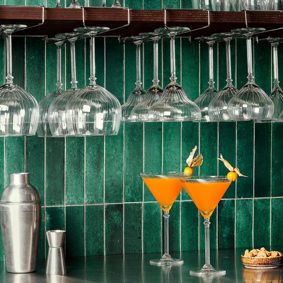 Lot de 4 verres à pied transparent, BONBISTRO