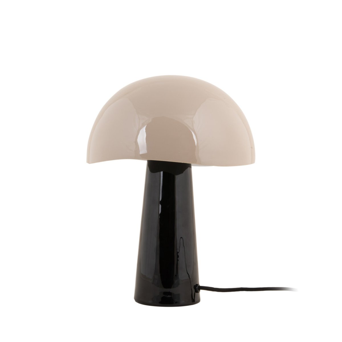Lampe à poser champignon en métal- GRATO noir, LEITMOTIV