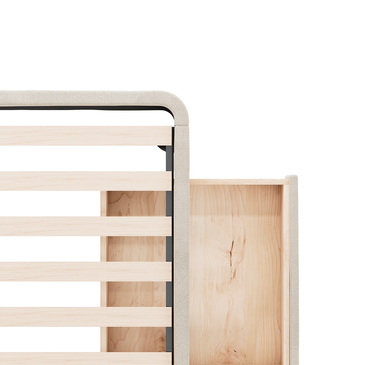 Sommier 4 tiroirs Nova beige, SLOME