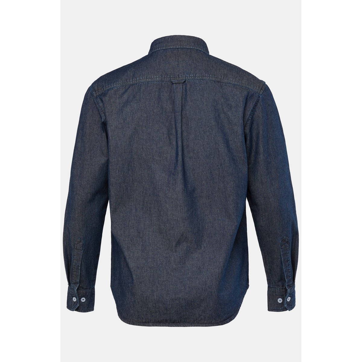 Chemise en jean, manches longues et col Kent jean bleu foncé, JP1880