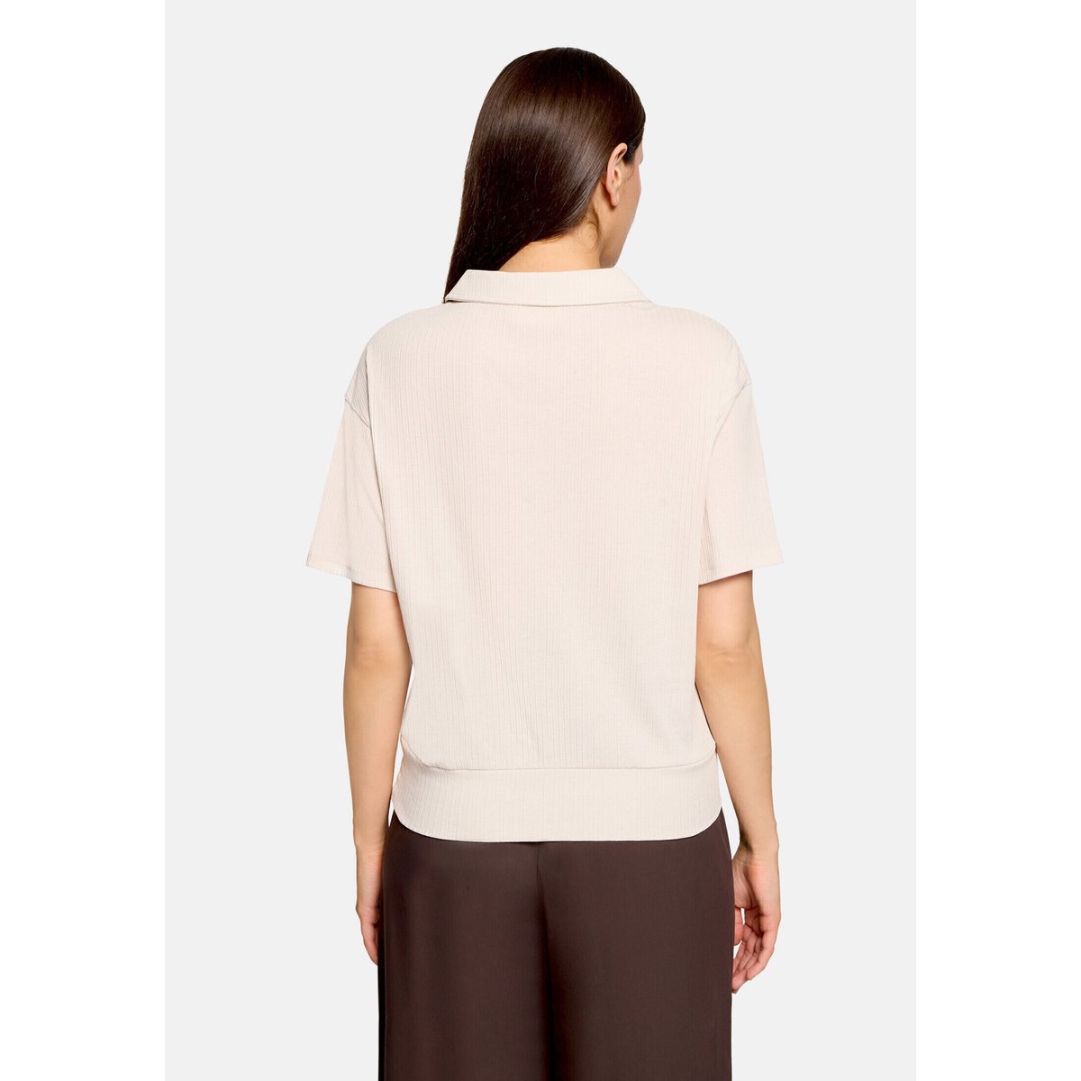 Polo manches courtes silky beige, CARTOON