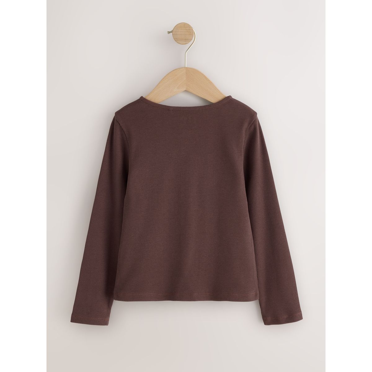 Cardigan côtelé à manches longues, lot de 2 crème/brun, NEXT